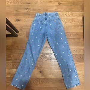 PacSun Embroidered Dad Jeans